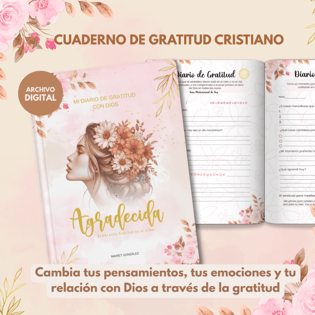 cuaderno de gratitud cristiana